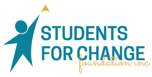 students for change foundation logo with a transparent background